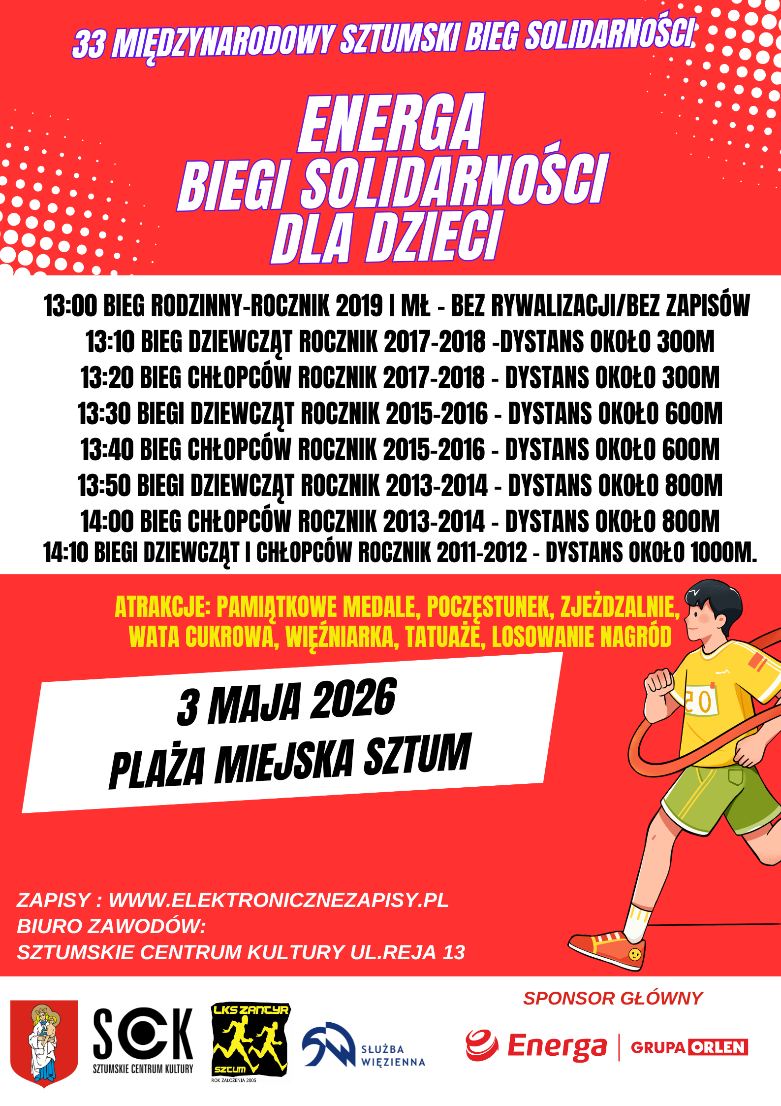 godziny start&oacute;w
